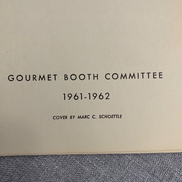 Vintage Main Street Fair Cook Book 1961-62 Gourmet Booth Committee Spiral Bound - Picture 4 of 13